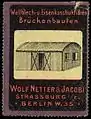 Werbemarke Wellblechbau (vor 1918)