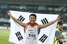Woo Sang-hyeokRang elf mit 2,22 m