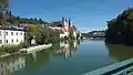 Spiegelungen im Fluss: Blick vom Museumssteg