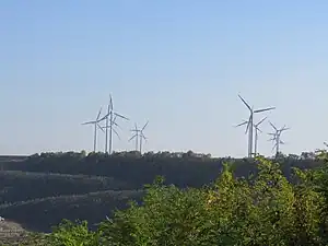 Windpark Kaiskorb von Norden her gesehen
