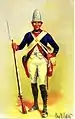 Hessischer Füsilier des Regiments Erbprinz, 1776