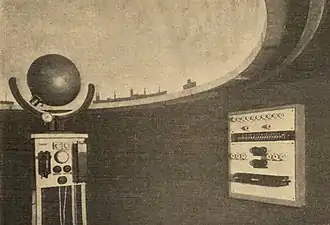 Die Sternkammer mit dem Projektor, 1931