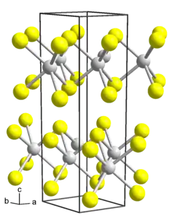 Kristallstruktur von Wolfram(IV)-sulfid