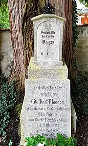 Grabstätte von Adalbert Waagen in Berchtesgaden