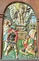 Renaissancekanzel: Auferstehung Christi (Relief am Kanzelkorb)