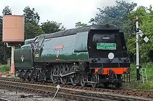 West Country 34007 „Wadebridge“ als betriebsfähige Museumslokomotive 2007 auf der Gloucestershire Warwickshire Railway