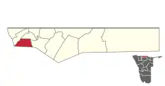 Karte Endola (Wahlkreis) in Namibia