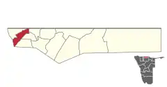 Karte Engela in Namibia