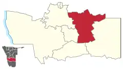 Karte Stampriet in Namibia
