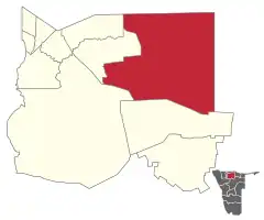 Karte Nehale IyaMpingana (Wahlkreis) in Namibia