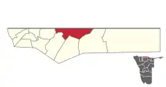 Karte Omundaungilo (Wahlkreis) in Namibia