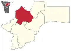 Karte Otavi in Namibia