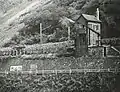 Wahrschaustation Wirbelley bei Lorchhausen 1969