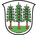 Gemeindewappen von Wald (1926–1939), mit schwebendem Rasen