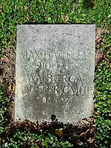 Waldburga Haufler-Gmür (1902–1974) Schauspielerin. Grab, Friedhof Rehalp, Zürich