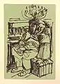 Walter Helsper: Sitzende Frau mit Kerzenleuchter, 1978