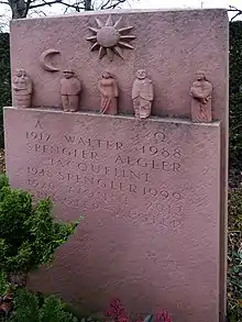 Walter Spengler-Aegler (1917–1988) Unternehmer, Firmengründer und Kunstmäzen. Grab Friedhof am Hörnli