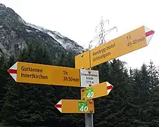 Schwarzbrunnenbrücke südlich von Guttannen