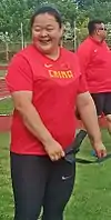 Vizeweltmeisterin Wang Zheng