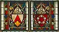 Kirchenfenster mit Wappen von Gregor Rainer und Wolfgang I. Lenberger