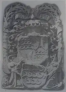 Wappen Graf Eberhards V. am Turm