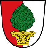 Stadtwappen mit goldenem Kapitell von 1811 bis 1985