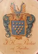 Wappen in der Kirche von Wamckow