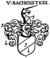 Wappen derer von Bachenstein in Siebmachers Wappenbuch