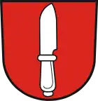Messer als Attribut im Wappen von Bartholomä