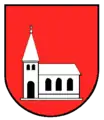 Kirche im Wappen von Bleibach