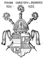 Wappen des Johann Christoph von Brambach, 1626–1638 Abt von Corvey