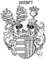 Vereinigtes Wappen derer von Brempt-Brent nach Blažek