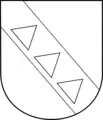 Altes Wappen derer von Bruchsal (de Bruchsella)