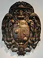 Wappen (mit Zierde) des Erzbischofs (Max Gandolf?) von Kuenburg, Metallguss, Salzburg Museum