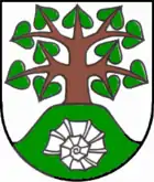 Ammonit im Wappen der Gemeinde Evessen, Niedersachsen