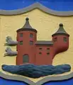 Zeitweise verwendete Variante mit einem zweiten Turm, welche am ehesten Ähnlichkeit mit der Duburg hat.