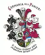 Burschenschaft Germania Königsberg (zusätzlich mit Panier und Wahlspruch)