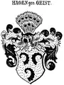 Wappen derer von Hagen gen. Geist (Siebmacher (1884))