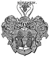 Alternative Darstellung des Wappen derer von Kühlewein bei Johann Siebmacher (1878)