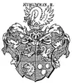 Vermehrtes Wappen derer von Kühlwein bei Johann Siebmacher (1878)