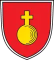 Kleinaitingen – In Rot ein goldener Reichsapfel
