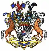 Freiherrliches Wappen derer von der Lancken-Wakenitz