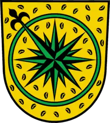 Nordwestuckermark,Windrose mit Hervorhebung der Nordwestrichtung