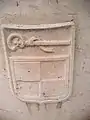 Das Pleinfelder Wappen als Sandsteinrelief