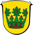 Blätterkrone im Wappenschild von Rodenbach (bei Hanau)