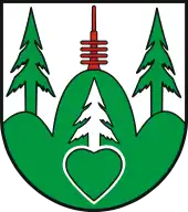 Sender Inselsberg auf dem Wappen von Tabarz