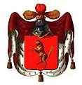 Ursprüngliches Wappen der Torelli von Ferrara