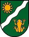 Redendes Wappen mit Unke: Ungenach, Österreich