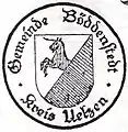 Wappen der ehemaligen Gemeinde Böddenstedt (Landkreis Uelzen)