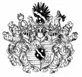Wappen des Reichsritters Ferdinand von Sternbach, 19. Jh.